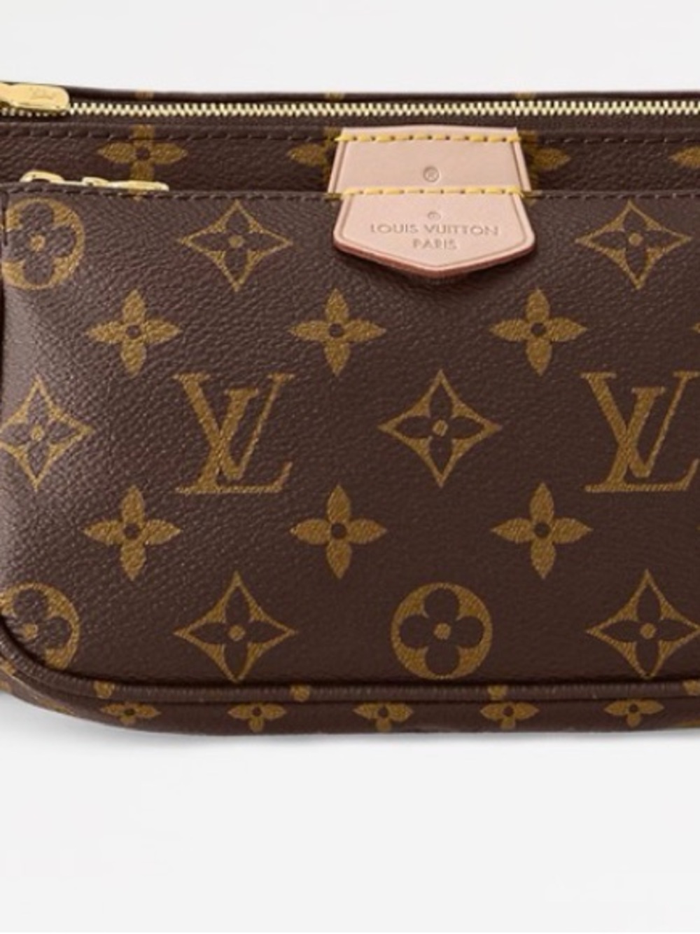 Louis Vuitton Monogram Triple Pouch Crossbody — Brown with Gold Hardware - Picture 4 of 4